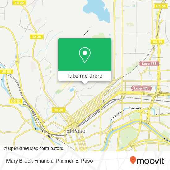 Mary Brock Financial Planner map