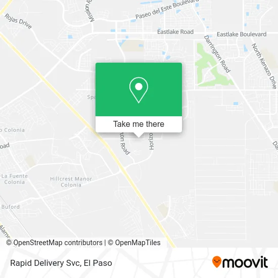 Rapid Delivery Svc map