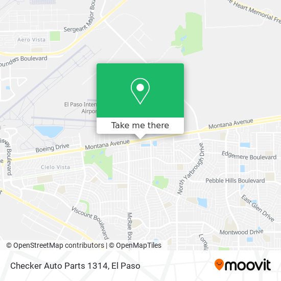 Mapa de Checker Auto Parts 1314