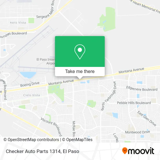 Mapa de Checker Auto Parts 1314
