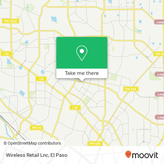 Wireless Retail Lnc map