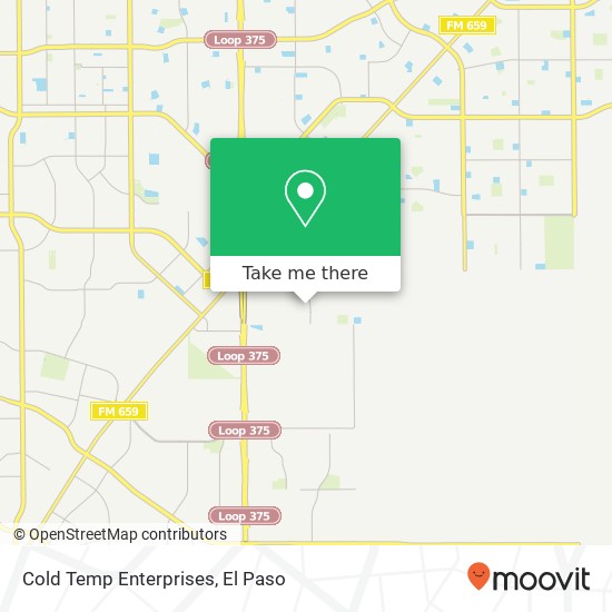 Mapa de Cold Temp Enterprises