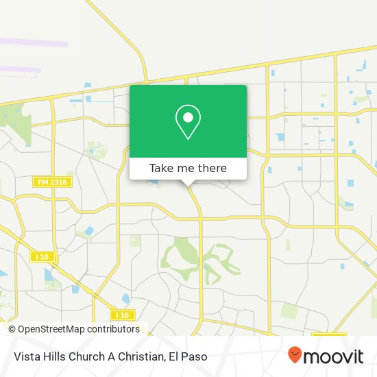 Mapa de Vista Hills Church A Christian