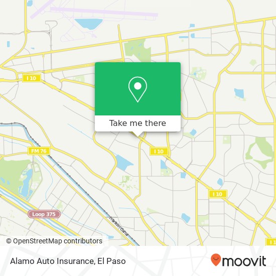 Alamo Auto Insurance map