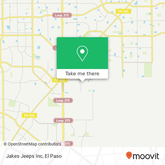 Jakes Jeeps Inc map