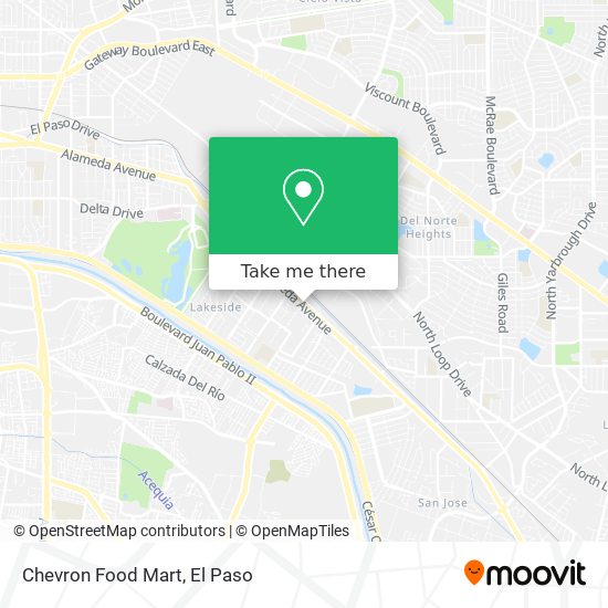 Mapa de Chevron Food Mart