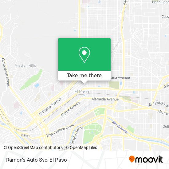 Ramon's Auto Svc map