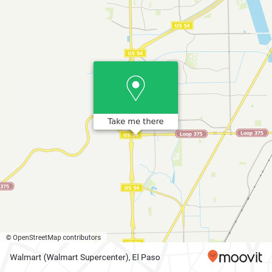 Mapa de Walmart (Walmart Supercenter)