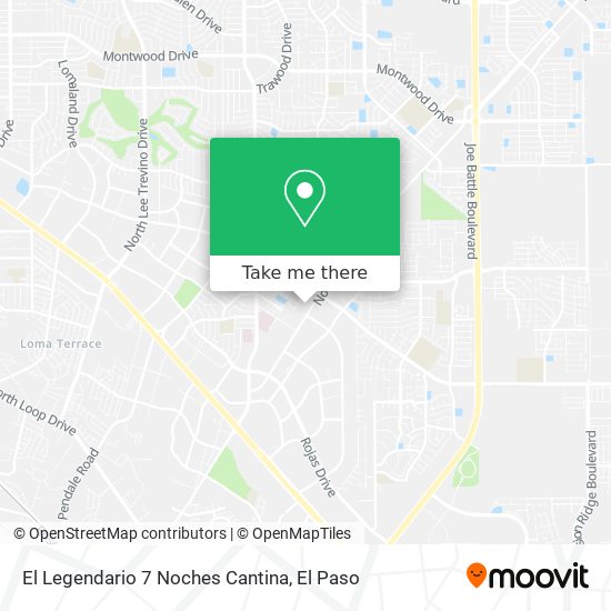 El Legendario 7 Noches Cantina map