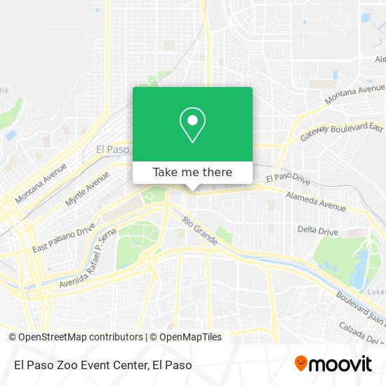 El Paso Zoo Event Center map