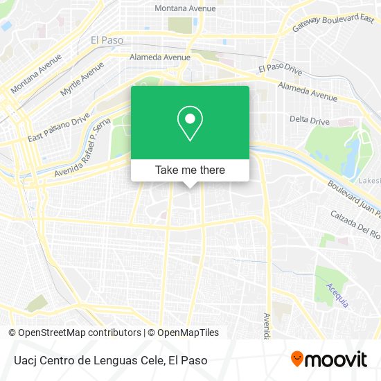 Uacj Centro de Lenguas Cele map