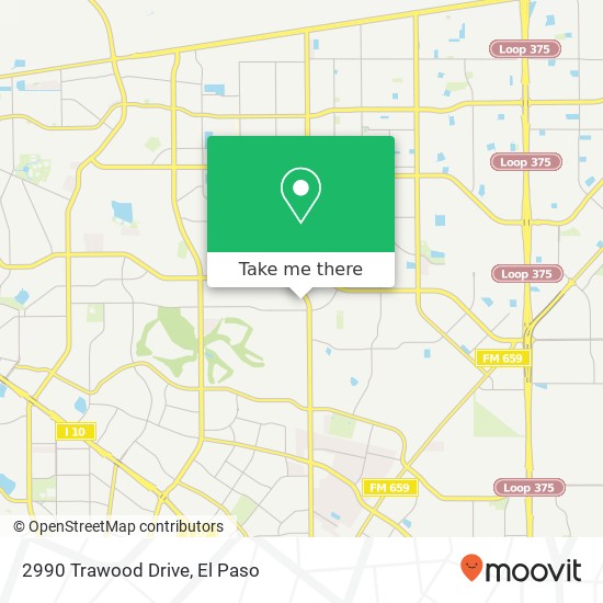 2990 Trawood Drive map
