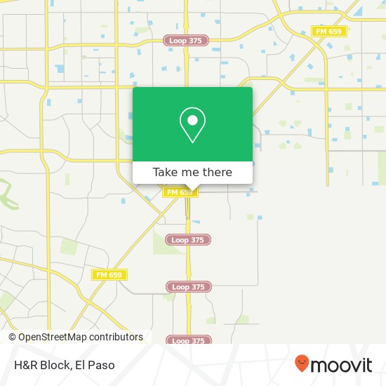 H&R Block map