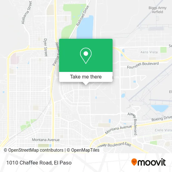 Mapa de 1010 Chaffee Road