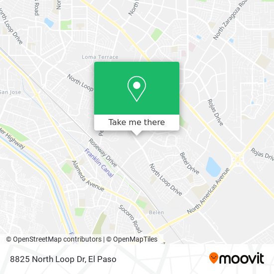 Mapa de 8825 North Loop Dr