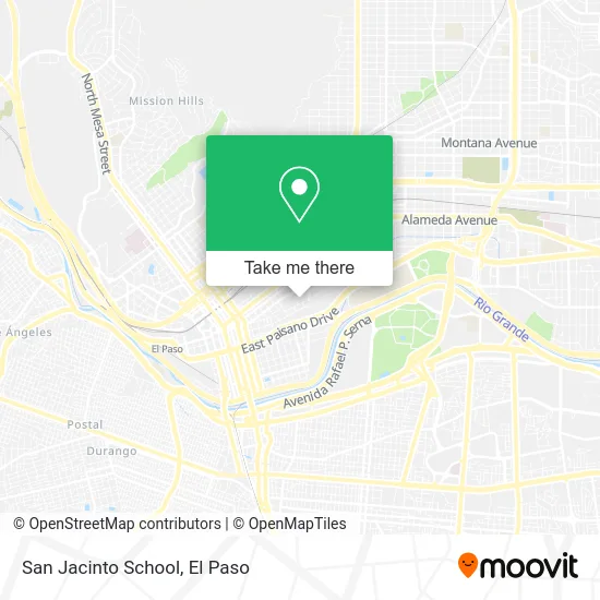 San Jacinto School map