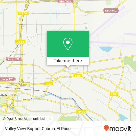 Valley View Baptist Church map