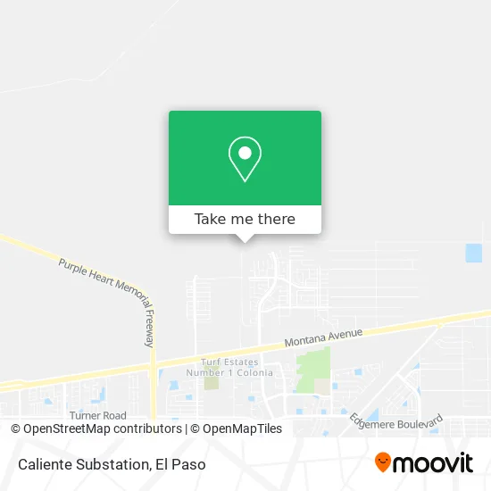 Caliente Substation map