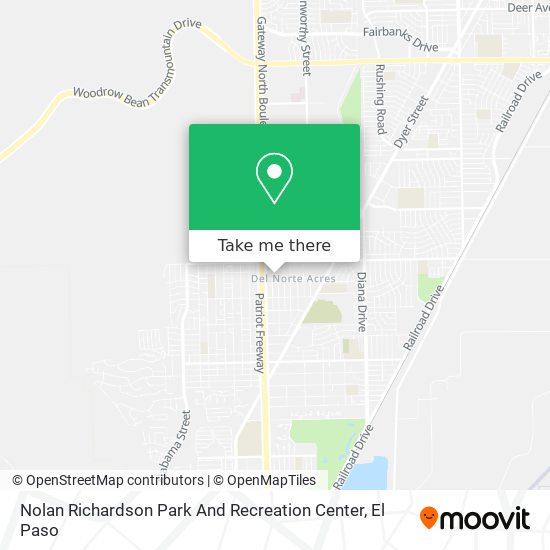 Nolan Richardson Park And Recreation Center map