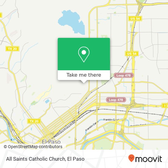 All Saints Catholic Church map