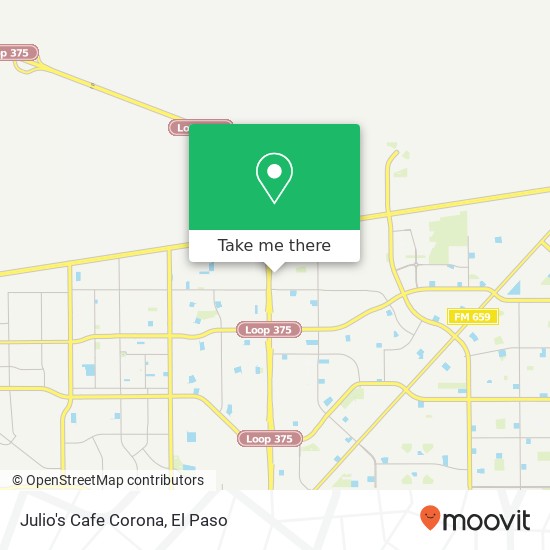 Mapa de Julio's Cafe Corona