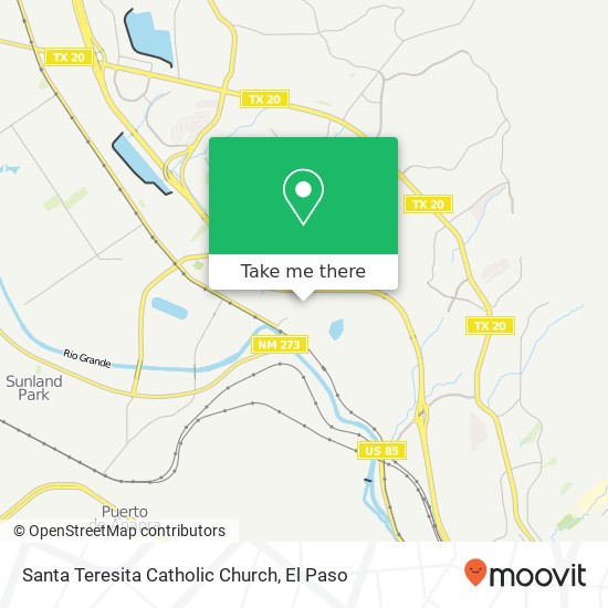 Santa Teresita Catholic Church map