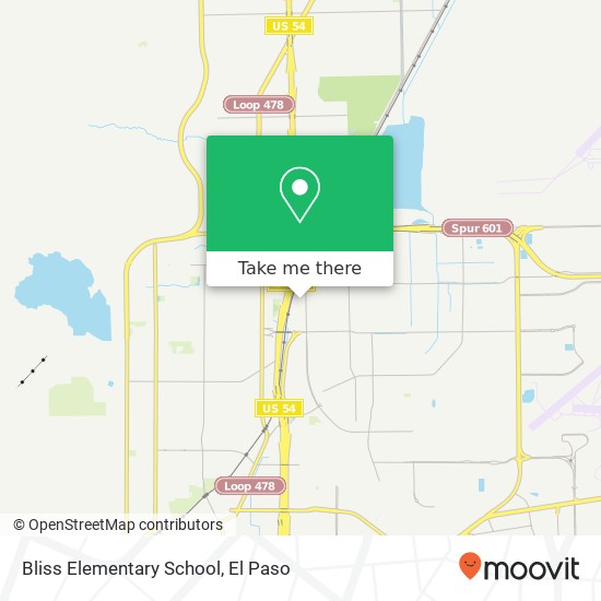 Bliss Elementary School map