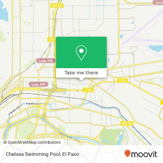 Chelsea Swimming Pool map