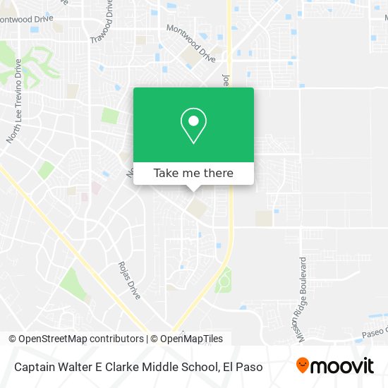 Captain Walter E Clarke Middle School map