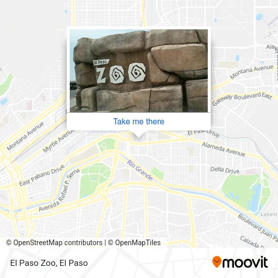 Mapa de El Paso Zoo