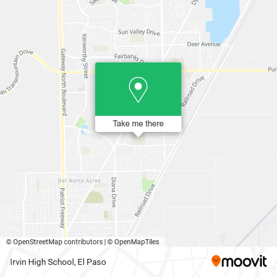 Mapa de Irvin High School