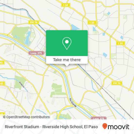 Riverfront Stadium - Riverside High School map