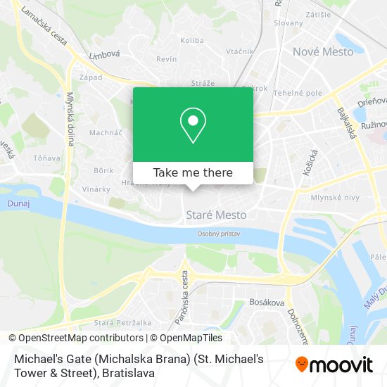 Michael's Gate (Michalska Brana) (St. Michael's Tower & Street) map