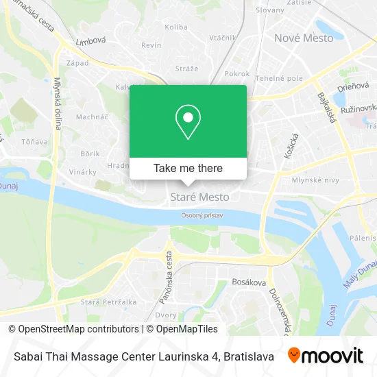 Sabai Thai Massage Center Laurinska 4 map