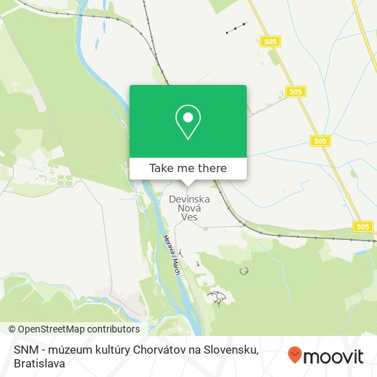 SNM - múzeum kultúry Chorvátov na Slovensku map