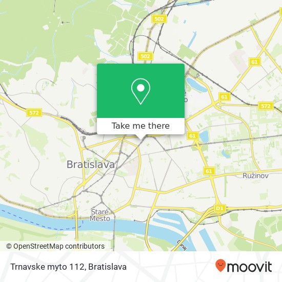 Trnavske myto 112 map