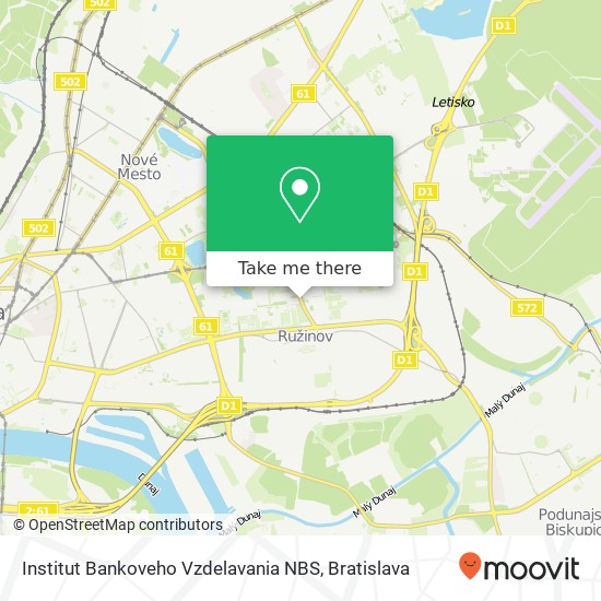 Institut Bankoveho Vzdelavania NBS map