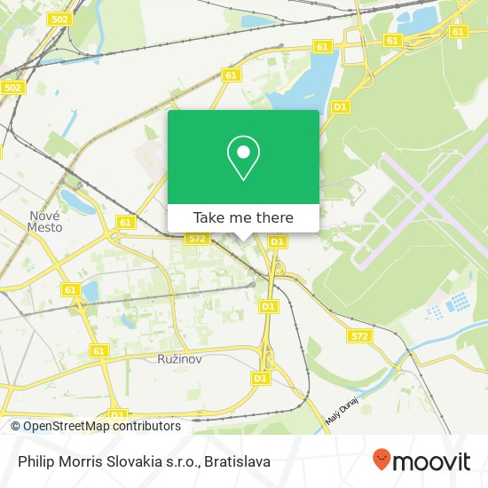 Philip Morris Slovakia s.r.o. map