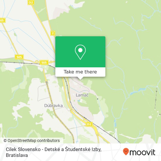 Cilek Slovensko - Detské a Študentské Izby map