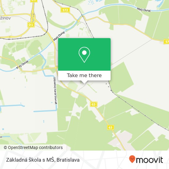 Základná škola s MŠ map