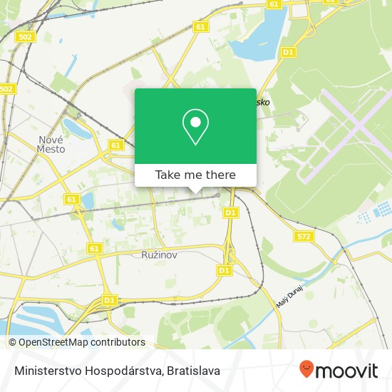 Ministerstvo Hospodárstva map