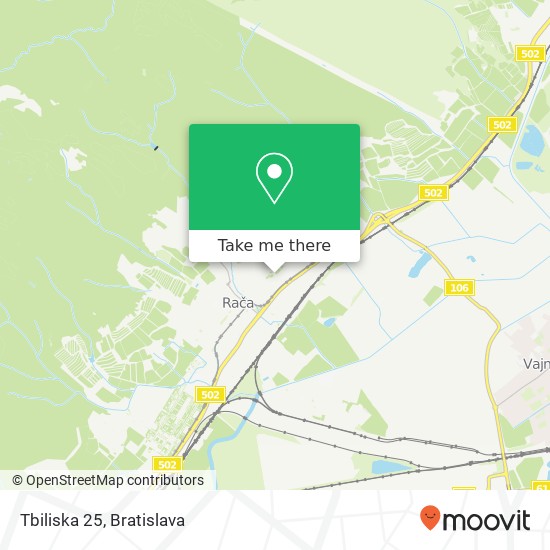 Tbiliska 25 map