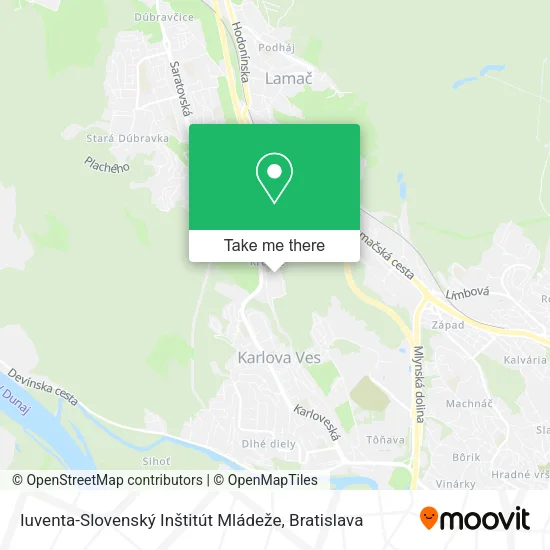 Iuventa-Slovenský Inštitút Mládeže map