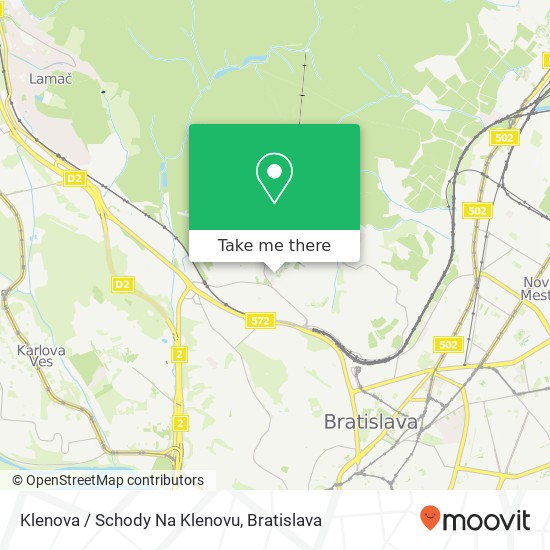 Klenova / Schody Na Klenovu map