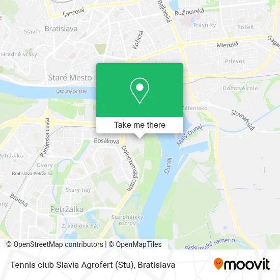 Tennis club Slavia Agrofert (Stu) map