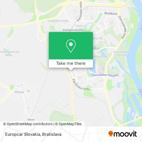 Europcar Slovakia map