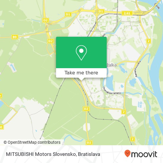 MITSUBISHI Motors Slovensko map