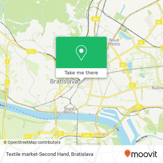 Textile market-Second Hand map