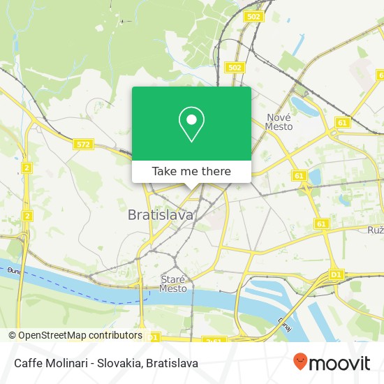 Caffe Molinari - Slovakia map