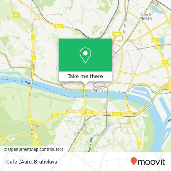 Cafe L'Aura map
